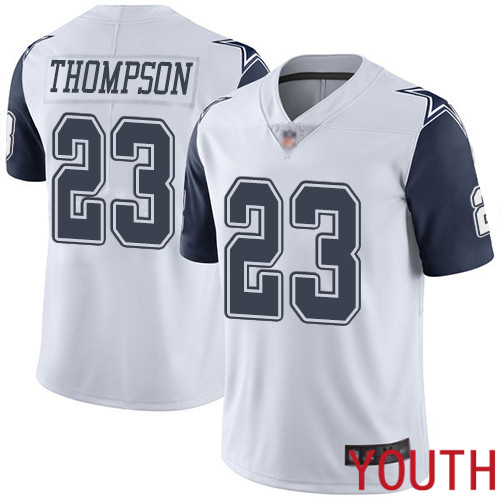 Youth Dallas Cowboys Limited White Darian Thompson #23 Rush Vapor Untouchable NFL Jersey